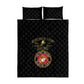 Montford Point Marines Quilt Bed Set African American Heroes Black - African Pride