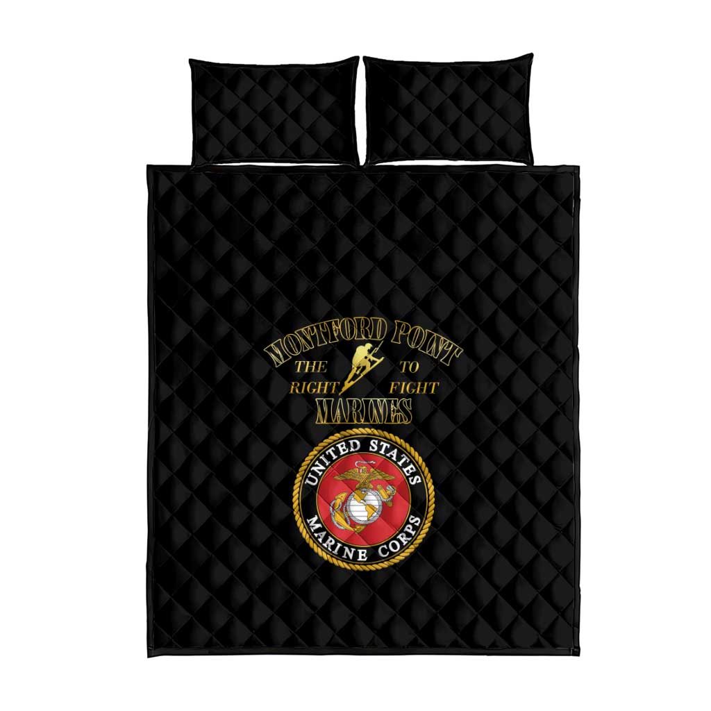 Montford Point Marines Quilt Bed Set African American Heroes Black - African Pride