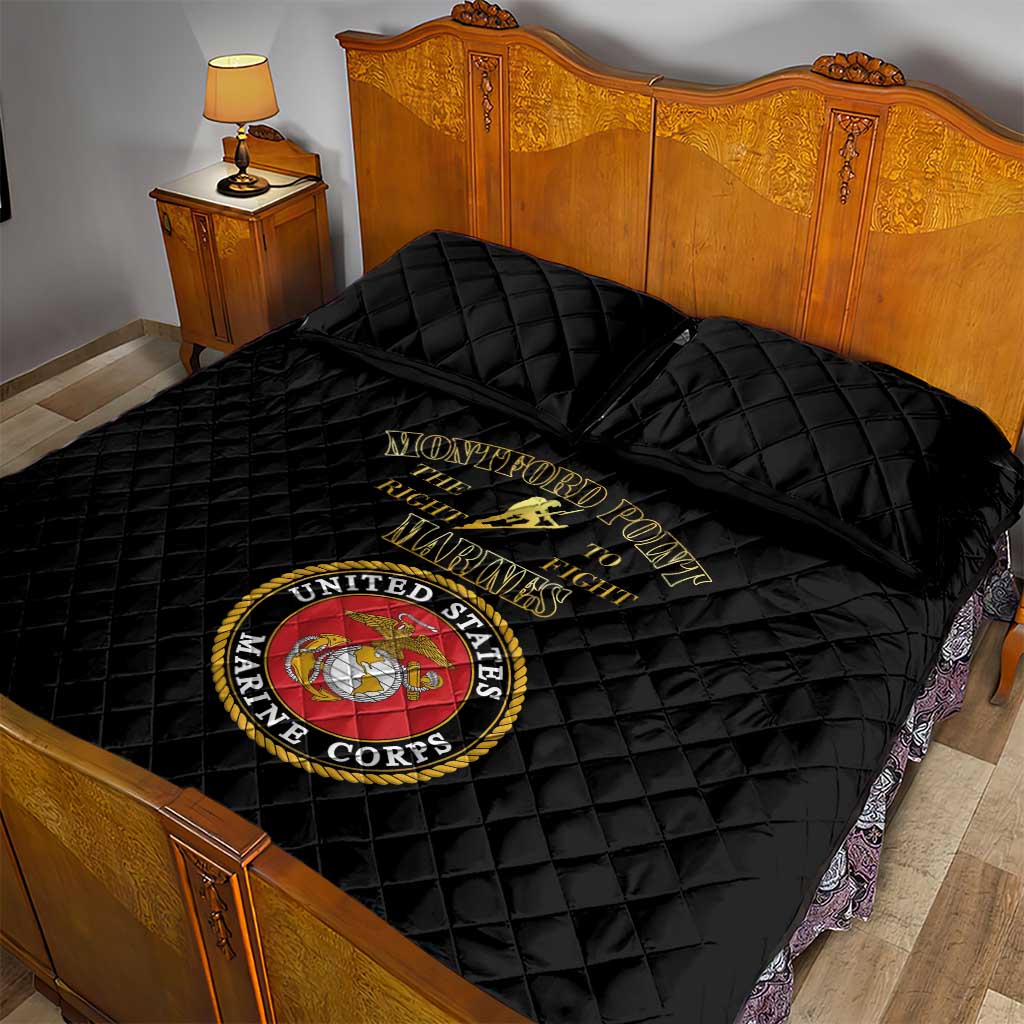 Montford Point Marines Quilt Bed Set African American Heroes Black - African Pride