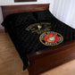 Montford Point Marines Quilt Bed Set African American Heroes Black - African Pride