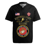 Montford Point Marines Rugby Jersey African American Heroes Black - African Pride