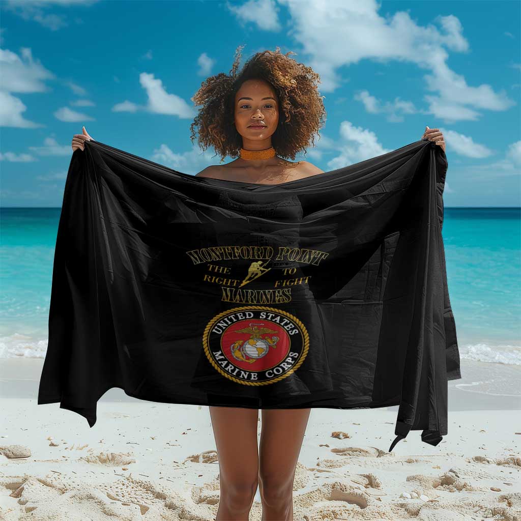 Montford Point Marines Sarong African American Heroes Black - African Pride