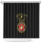 Montford Point Marines Shower Curtain African American Heroes Black - African Pride