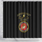 Montford Point Marines Shower Curtain African American Heroes Black - African Pride