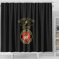 Montford Point Marines Shower Curtain African American Heroes Black - African Pride