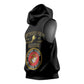 Montford Point Marines Sleeveless Hoodie African American Heroes Black - African Pride