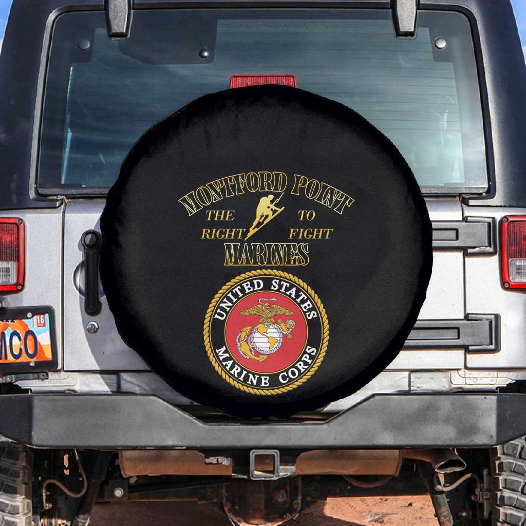 Montford Point Marines Spare Tire Cover African American Heroes Black - African Pride