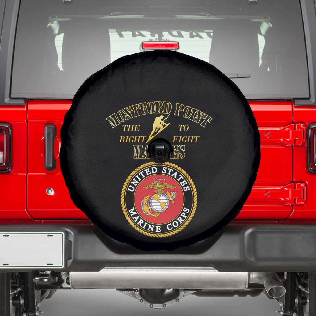Montford Point Marines Spare Tire Cover African American Heroes Black - African Pride