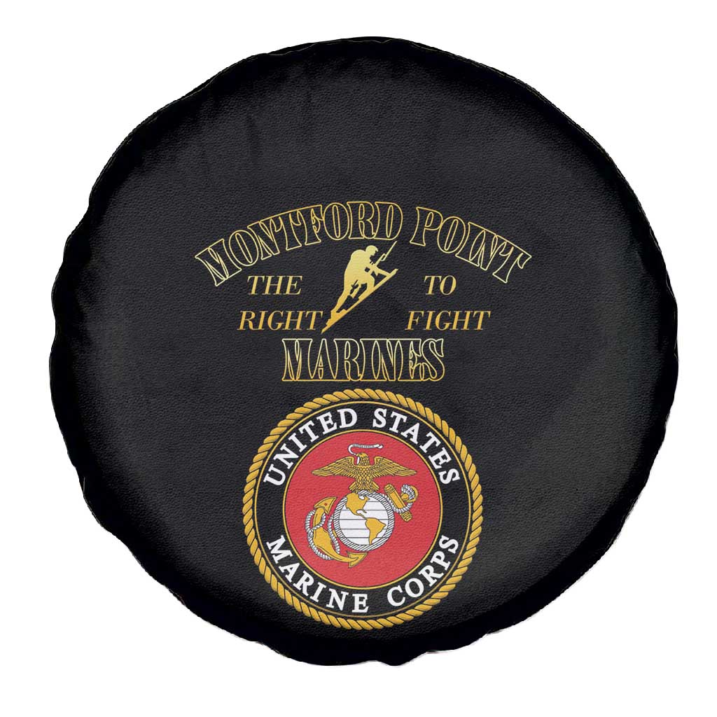 Montford Point Marines Spare Tire Cover African American Heroes Black - African Pride