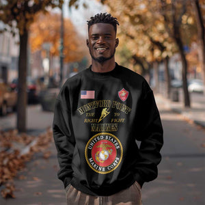 Montford Point Marines Sweatshirt African American Heroes Black - African Pride