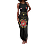 Montford Point Marines Tank Maxi Dress African American Heroes Black - African Pride