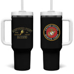 Montford Point Marines Tumbler With Handle African American Heroes Black - African Pride