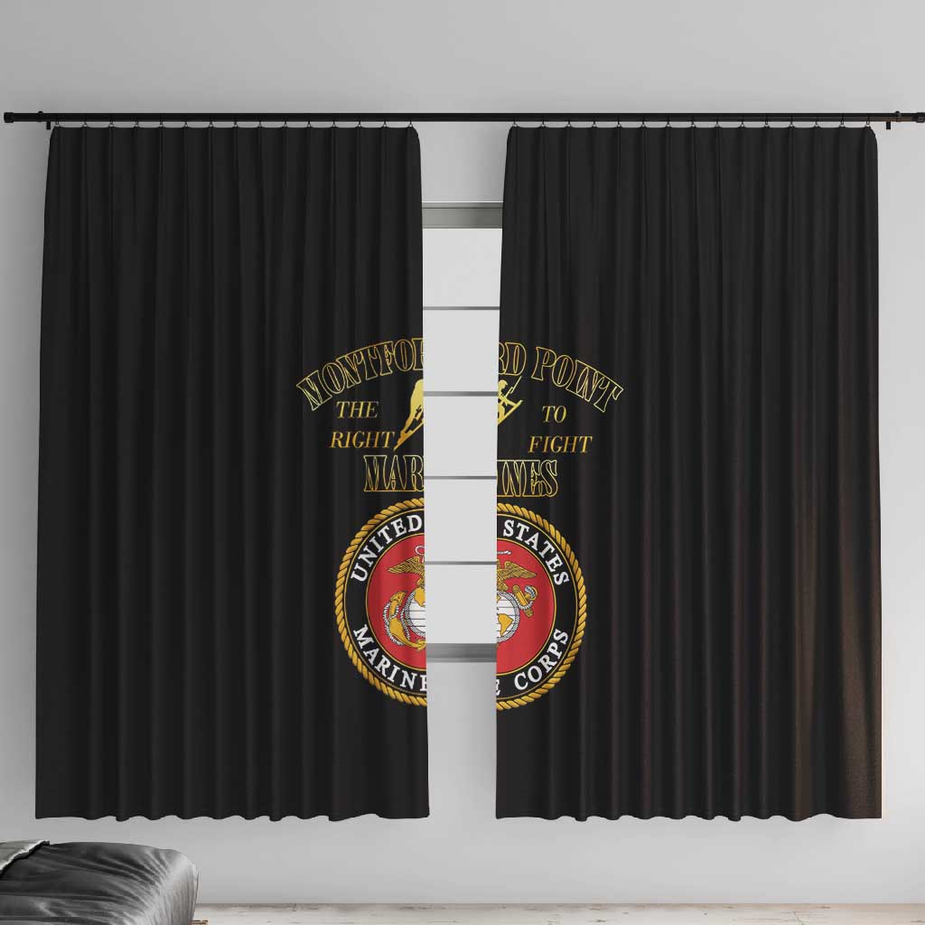Montford Point Marines Window Curtain African American Heroes Black - African Pride