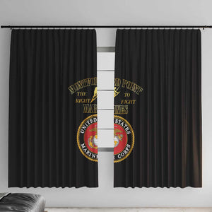 Montford Point Marines Window Curtain African American Heroes Black - African Pride