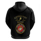 Montford Point Marines Zip Hoodie African American Heroes Black - African Pride