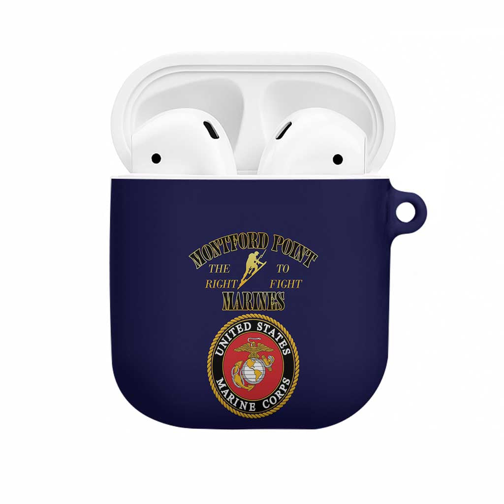 African American Marine Corps Legacy AirPods Case Montford Point Heritage Navy Blue