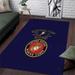 Montford Point Marines Area Rug African American Heroes Navy Blue - African Pride