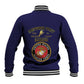 Montford Point Marines Baseball Jacket African American Heroes Navy Blue - African Pride
