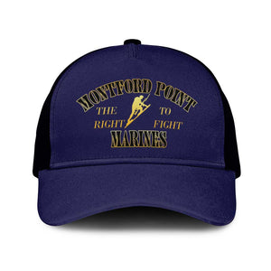 Montford Point Marines Baseball Net Cap African American Heroes Navy Blue - African Pride