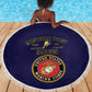 Montford Point Marines Beach Blanket African American Heroes Navy Blue - African Pride