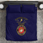 Montford Point Marines Bedding Set African American Heroes Navy Blue - African Pride