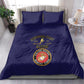 Montford Point Marines Bedding Set African American Heroes Navy Blue - African Pride