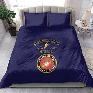 Montford Point Marines Bedding Set African American Heroes Navy Blue - African Pride