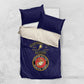 Montford Point Marines Bedding Set African American Heroes Navy Blue - African Pride