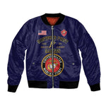 Montford Point Marines Bomber Jacket African American Heroes Navy Blue - African Pride