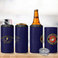 Montford Point Marines 4 in 1 Can Cooler Tumbler African American Heroes Navy Blue - African Pride