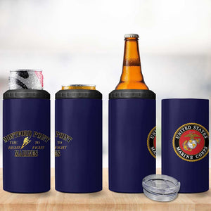 Montford Point Marines 4 in 1 Can Cooler Tumbler African American Heroes Navy Blue - African Pride