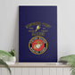 Montford Point Marines Canvas Wall Art African American Heroes Navy Blue - African Pride