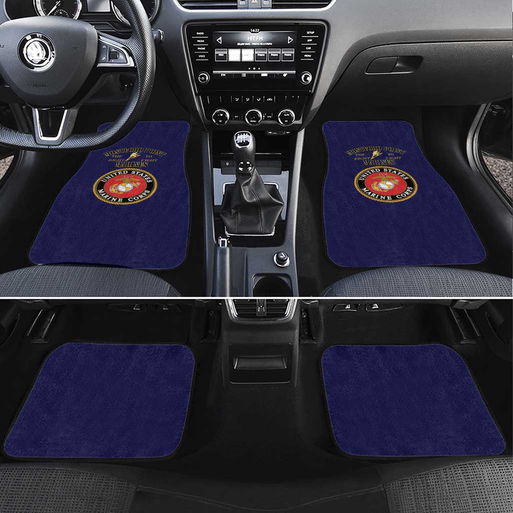Montford Point Marines Car Mats African American Heroes Navy Blue - African Pride