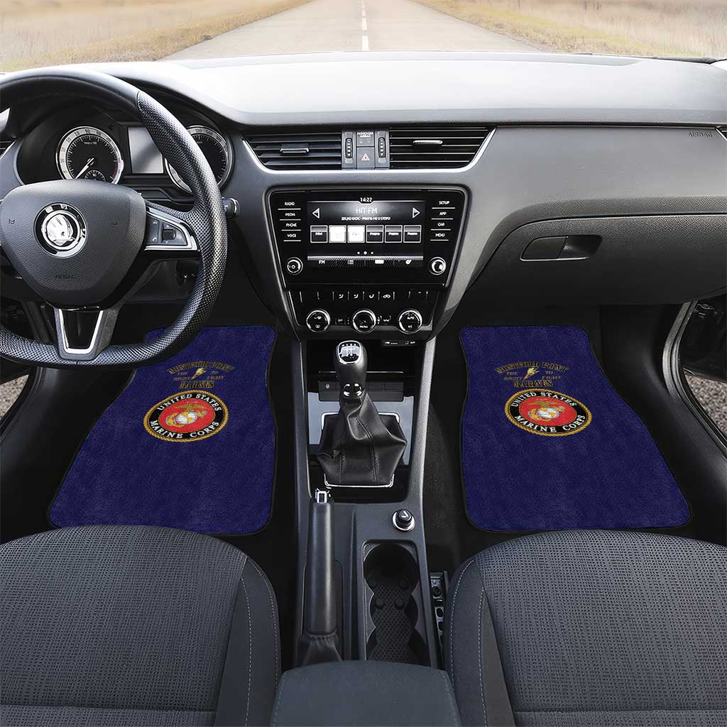 Montford Point Marines Car Mats African American Heroes Navy Blue - African Pride