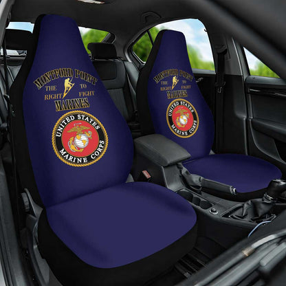 Montford Point Marines Car Seat Cover African American Heroes Navy Blue - African Pride