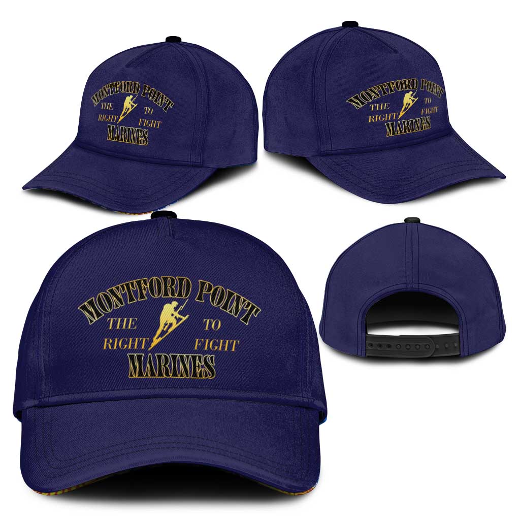 Montford Point Marines Classic Cap African American Heroes Navy Blue - African Pride