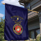 Montford Point Marines Garden Flag African American Heroes Navy Blue - African Pride