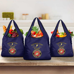 Montford Point Marines Grocery Bag African American Heroes Navy Blue - African Pride