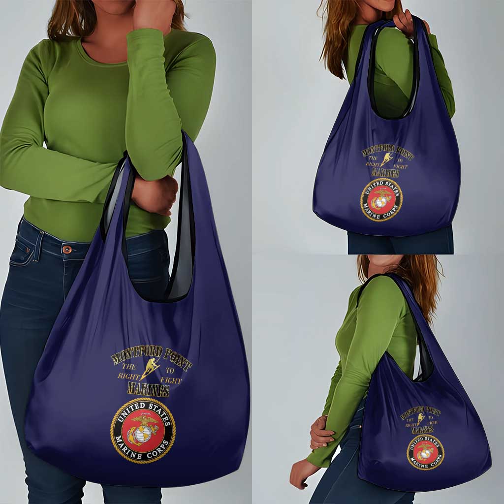 Montford Point Marines Grocery Bag African American Heroes Navy Blue - African Pride
