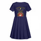 Montford Point Marines Kid Short Sleeve Dress African American Heroes Navy Blue - African Pride