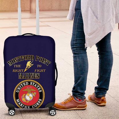 Montford Point Marines Luggage Cover African American Heroes Navy Blue - African Pride
