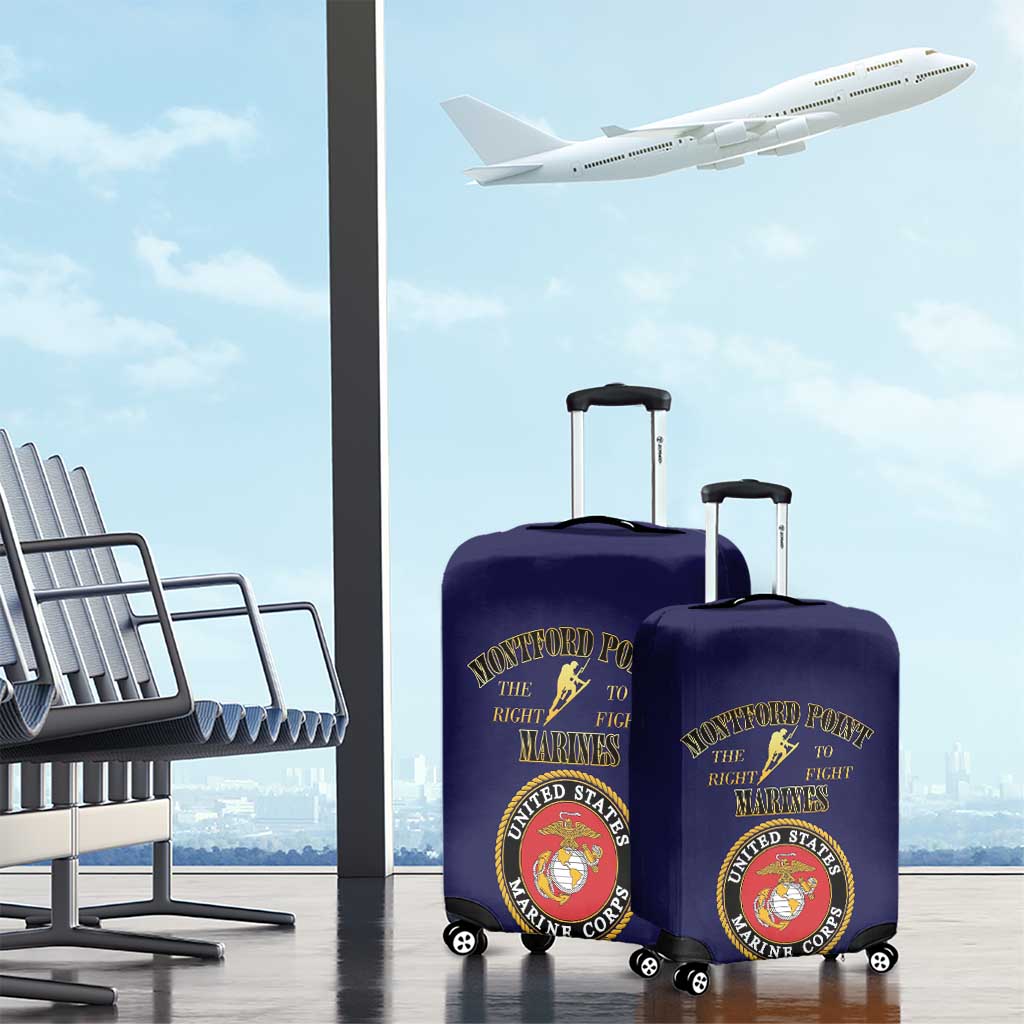 Montford Point Marines Luggage Cover African American Heroes Navy Blue - African Pride