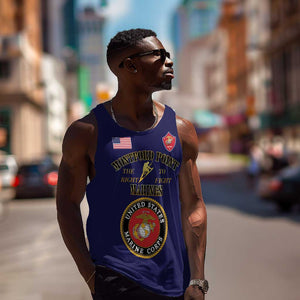 Montford Point Marines Men Tank Top African American Heroes Navy Blue - African Pride