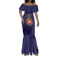 Montford Point Marines Mermaid Dress African American Heroes Navy Blue - African Pride