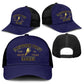Montford Point Marines Mesh Trucker Cap African American Heroes Navy Blue - African Pride