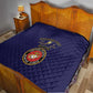 Montford Point Marines Quilt African American Heroes Navy Blue - African Pride