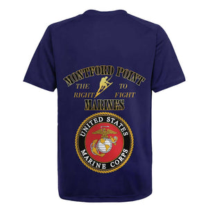 Montford Point Marines Rugby Jersey African American Heroes Navy Blue - African Pride
