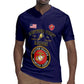 Montford Point Marines Rugby Jersey African American Heroes Navy Blue - African Pride