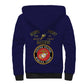 Montford Point Marines Sherpa Hoodie African American Heroes Navy Blue - African Pride