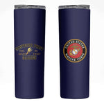 Montford Point Marines Skinny Tumbler African American Heroes Navy Blue - African Pride